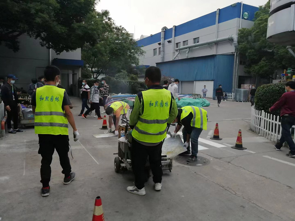 矽品科技廠區(qū)道路標(biāo)識(shí)標(biāo)線